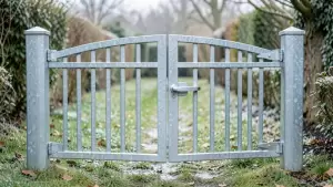 furtka ogrodzeniowa ze słupkami