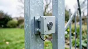 montaż zamka elektromagnetycznego do furtki